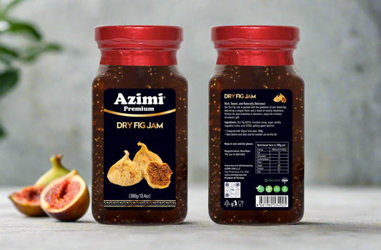 Azimi Premium Fruit Jams 380g (13.4oz) | No Artificial Flavors, Preservatives, or Colors | Gluten-Free | 100% Vegan